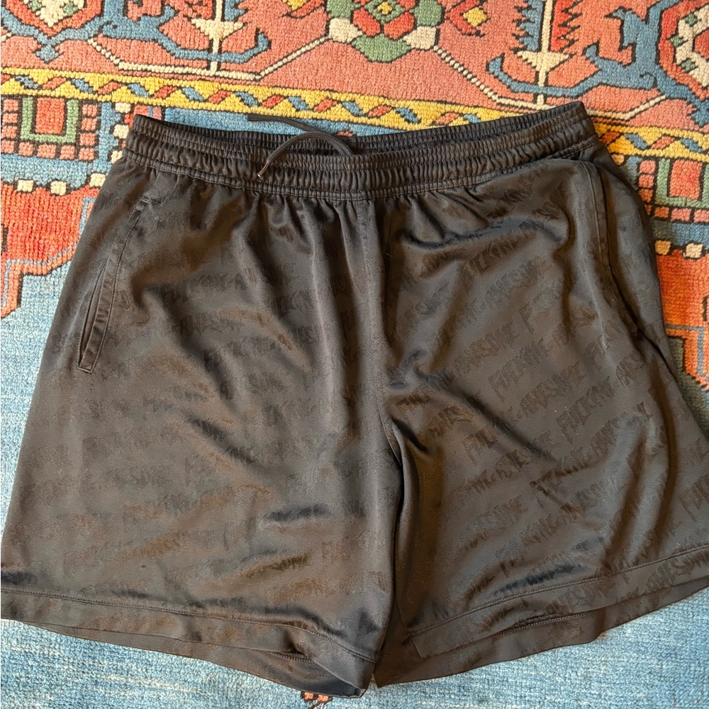 FA 🌎 Adidas Black Athletic Shorts Moisture-Wicking Performance